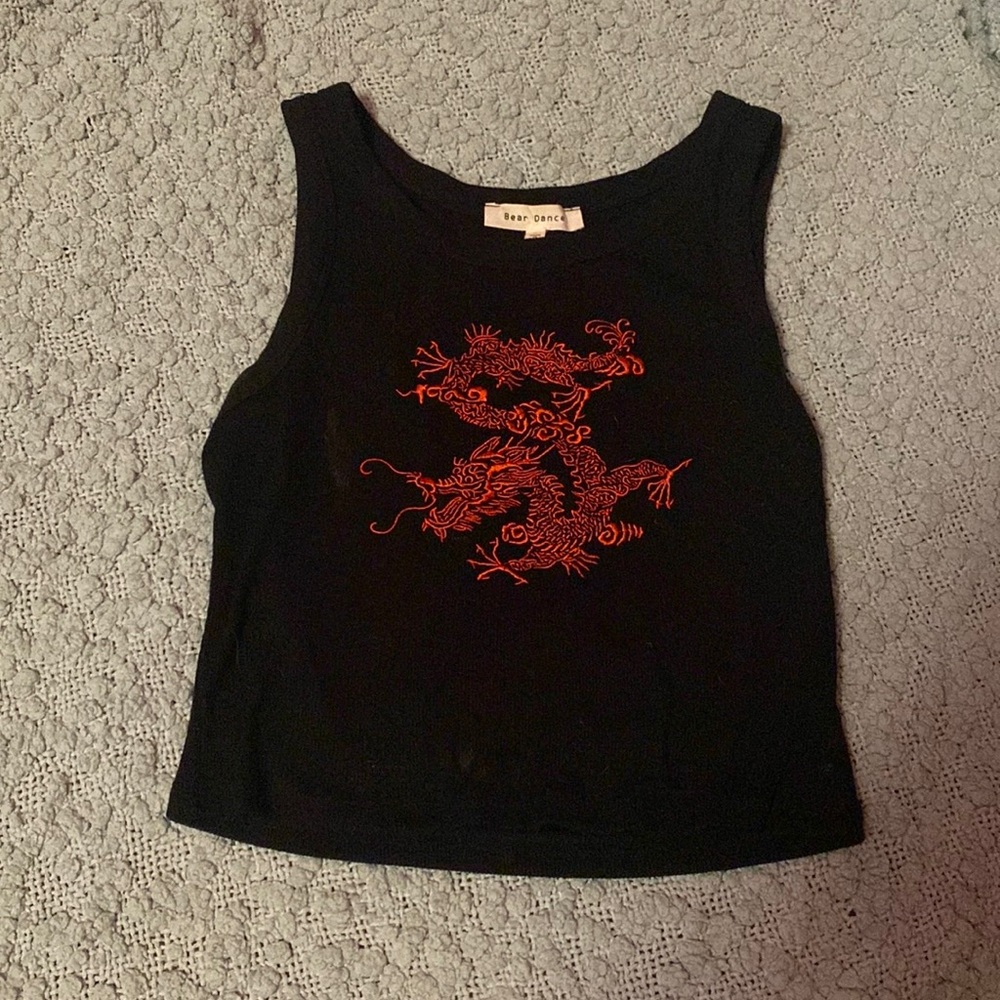 Black crop top